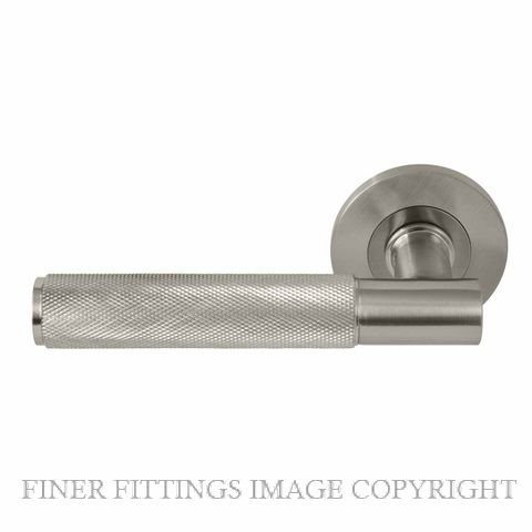 WINDSOR 8431 - 8473 BN VERGE DIAMOND KNURL LEVER ON ROSE BRUSHED NICKEL