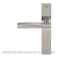 WINDSOR 8433 - 8478 BN VERGE DIAMOND KNURL LEVER ON PLATE BRUSHED NICKEL