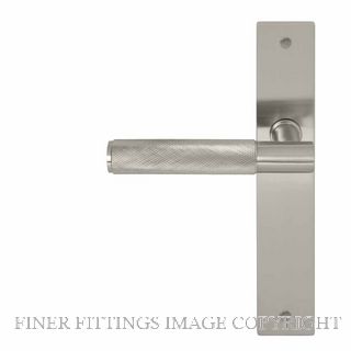 WINDSOR 8433RD BN NIDO VERGE DIAMOND KNURL RH DUMMY LEVER ON PLATE SET BRUSHED NICKEL