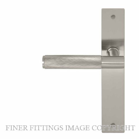 WINDSOR 8433 - 8478 BN VERGE DIAMOND KNURL LEVER ON PLATE BRUSHED NICKEL