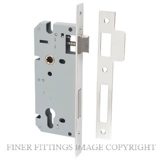 IVER 6090 85MM EURO LOCK BS45MM POLISHED NICKEL