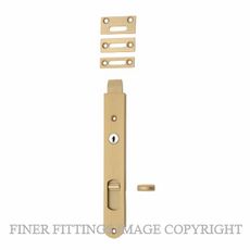 IVER 1329 - 20336 LOCKING FLUSH BOLTS BRUSHED BRASS