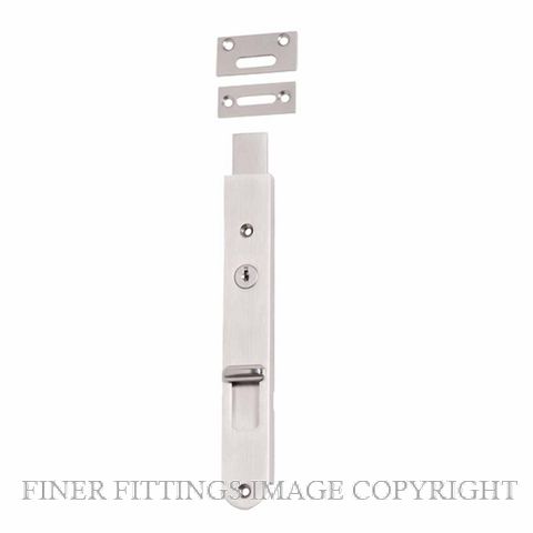 IVER 20388 - 20339 LOCKING FLUSH BOLTS SATIN NICKEL