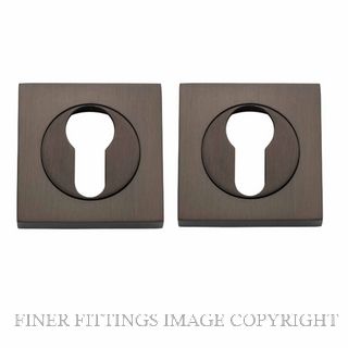 IVER 20021 SQUARE EURO ESCUTCHEON 52MM SIGNATURE BRASS