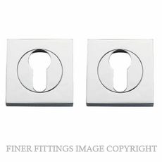 IVER 20024 SQUARE EURO ESCUTCHEON 52MM CHROME PLATE