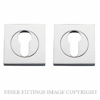 IVER 20024 SQUARE EURO ESCUTCHEON 52MM CHROME PLATE