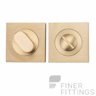 IVER 20040 SQUARE PRIVACY SET 52MM BRUSHED BRASS