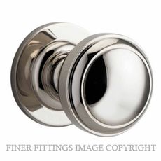 IVER 0218 PADDINGTON KNOB ON ROSE POLISHED NICKEL