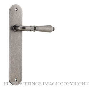IVER 13724 DN SARLAT OVAL LATCH DISTRESSED NICKEL