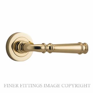 IVER 0310 VERONA LEVER ON ROSE HANDLES POLISHED BRASS