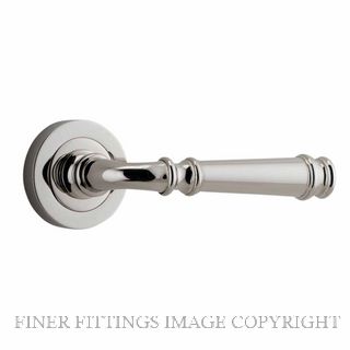 IVER 0318 VERONA LEVER ON ROSE HANDLES POLISHED NICKEL