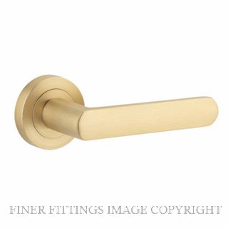 IVER IV20776 OSAKA LEVER ON ROSE HANDLES BRUSHED BRASS