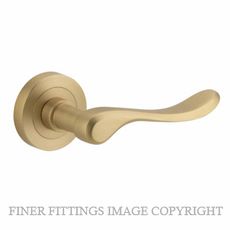 IVER 20796 STIRLING LEVER ON ROSE HANDLES BRUSHED BRASS