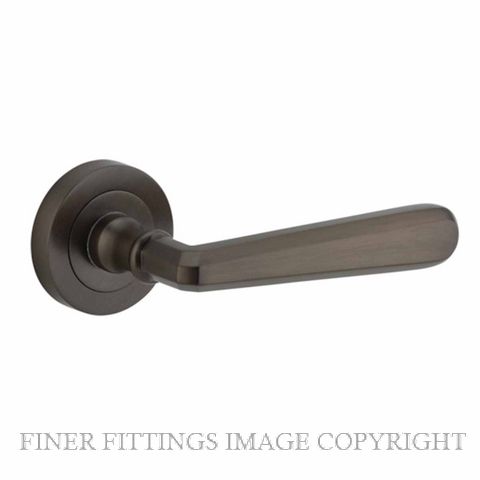 IVER 20801 COPENHAGEN LEVER ON ROSE HANDLES SIGNATURE BRASS