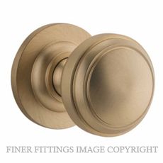 IVER 0253 PADDINGTON KNOB ON ROSE BRUSHED BRASS