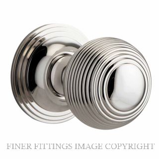 IVER 0228 GUILDFORD KNOB ON ROSE POLISHED NICKEL