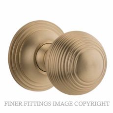 IVER 0254 GUILDFORD KNOB ON ROSE BRUSHED BRASS