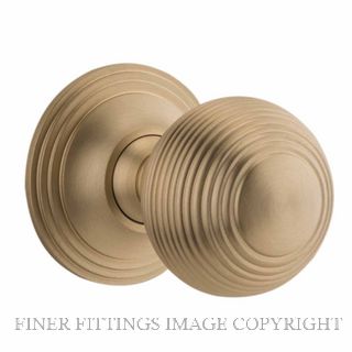 IVER 0254 GUILDFORD KNOB ON ROSE BRUSHED BRASS