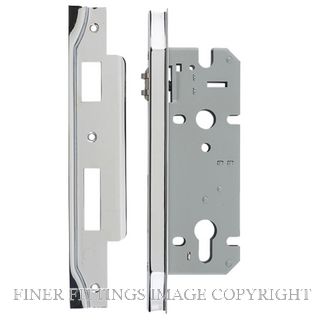 IVER 6056 REBATED ROLLER LOCK BS45MM CHROME PLATE