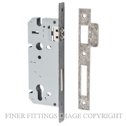 IVER 6086 - 6087 ROLLER BOLT LOCK DISTRESSED NICKEL