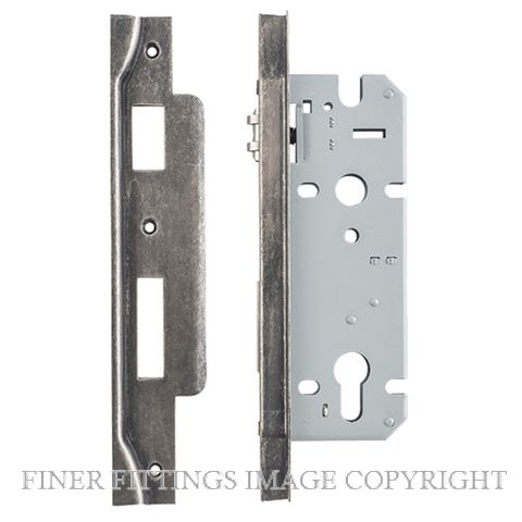 IVER 6088 - 6089 ROLLER BOLT LOCK DISTRESSED NICKEL