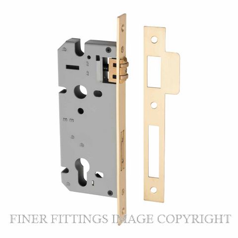 IVER 6110 - 6111 ROLLER BOLT LOCK BRUSHED BRASS