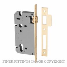 IVER 6110 - 6111 ROLLER BOLT LOCK BRUSHED BRASS