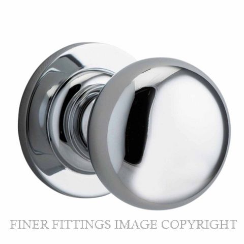 IVER 0204 CAMBRIDGE KNOB ON ROSE CHROME PLATE