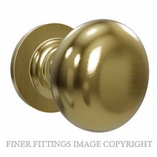 IVER 0252 CAMBRIDGE KNOB ON ROSE BRUSHED BRASS