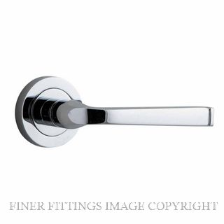 IVER 0324 ANNECY LEVER ON ROSE HANDLES CHROME PLATE