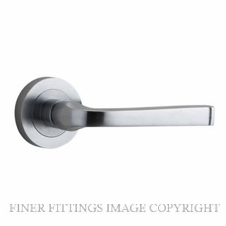IVER 0325 ANNECY LEVER ON ROSE HANDLES BRUSHED CHROME