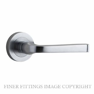IVER 0325 ANNECY LEVER ON ROSE HANDLES BRUSHED CHROME