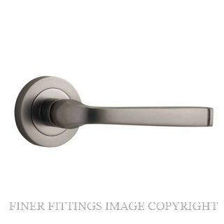 IVER 0329 ANNECY LEVER ON ROSE HANDLES SATIN NICKEL
