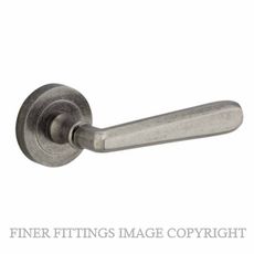 IVER 20807 COPENHAGEN LEVER ON ROSE HANDLES DISTRESSED NICKEL