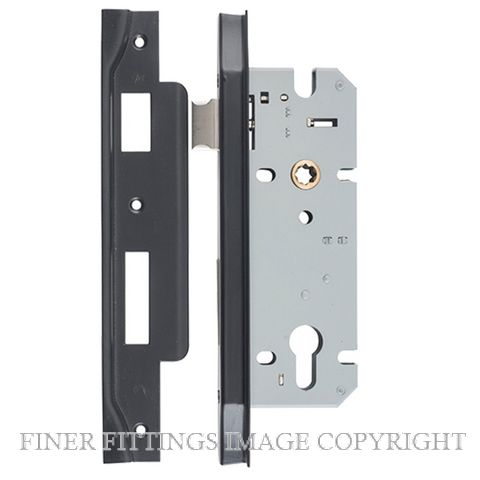 IVER 6068 - 6069 EURO CYLINDER LOCK MATT BLACK