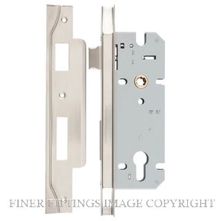 IVER 6100 85MM REBATED EURO LOCK BS45MM SATIN NICKEL