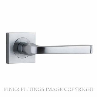 IVER 0395 ANNECY LEVER ON SQUARE ROSE HANDLES BRUSHED CHROME