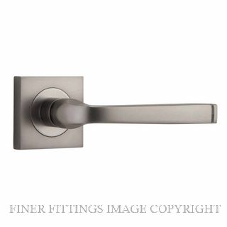 IVER 0399 ANNECY LEVER ON SQUARE ROSE HANDLES SATIN NICKEL