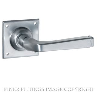 TRADCO 0689 SC MENTON LEVER ON SQUARE ROSE SATIN CHROME