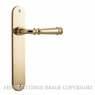 IVER 10230 VERONA OVAL PLATE LATCH POLISHED BRASS