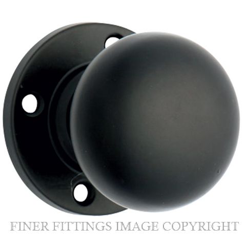 TRADCO 0699 KNOB SETS SUITS EXISTING 54MM HOLES MATT BLACK