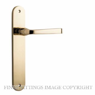 IVER 10232 ANNECY OVAL PLATE LATCH POLISHED BRASS