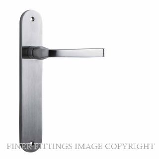 IVER 12232 ANNECY OVAL PLATE LATCH BRUSHED CHROME