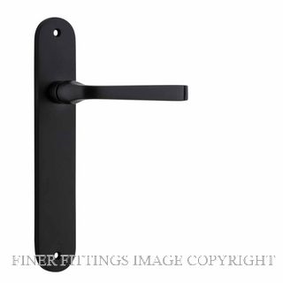 IVER 12732 ANNECY OVAL PLATE LATCH MATT BLACK