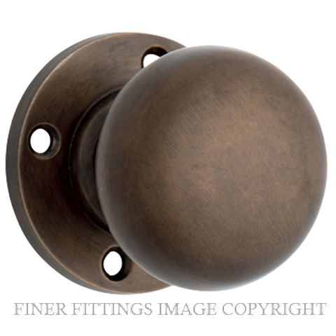 TRADCO 0695 KNOB SETS SUITS EXISTING 54MM HOLES ANTIQUE BRASS