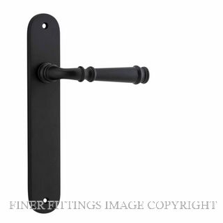 IVER 12730 VERONA OVAL PLATE LATCH MATT BLACK