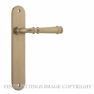 IVER 13230 VERONA OVAL PLATE LATCH BRUSHED BRASS