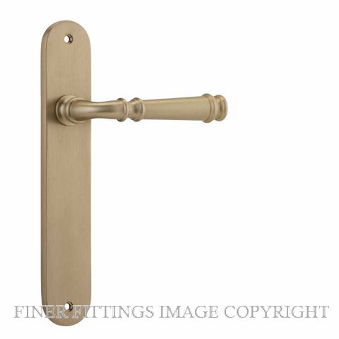 IVER 13230 VERONA OVAL PLATE BRUSHED BRASS