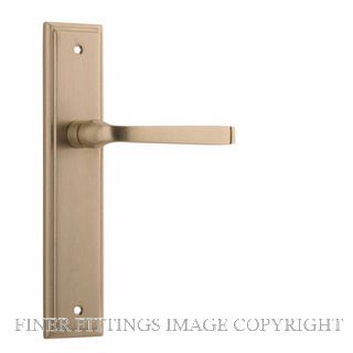 IVER 15244 ANNECY STEPPED PLATE LATCH BRUSHED BRASS