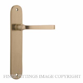 IVER 15232 ANNECY OVAL PLATE LATCH BRUSHED BRASS